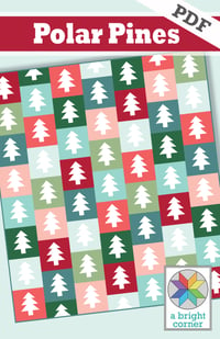 Image 1 of Polar Pines quilt pattern - PDF version