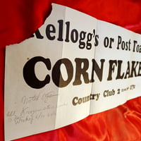 Image 2 of Kelloggs Corn Flakes - Post Toasties (1930s) - Original Grocery Store Display banner sign