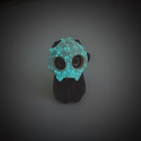 Image 7 of Glow In Dark Black Cat With Skull Mask White Gold Version (discount price)