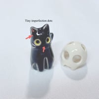 Image 6 of Glow In Dark Black Cat With Skull Mask White Gold Version (discount price)