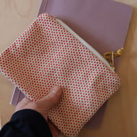 Image 4 of Dotty printed fabric pouch purse