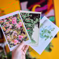 set of 3 postcards