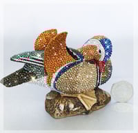 Image 2 of Fully Crystallised Mandarin Duck Figurine