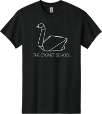 Cygnet School Logo Tee - Black