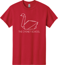 Cygnet School Logo Tee - Red