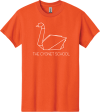 Cygnet School Logo Tee - Orange