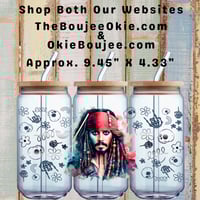Jack Sparrow Double-Sided UV DTF Wrap W0752 Pirates Of The Caribbean