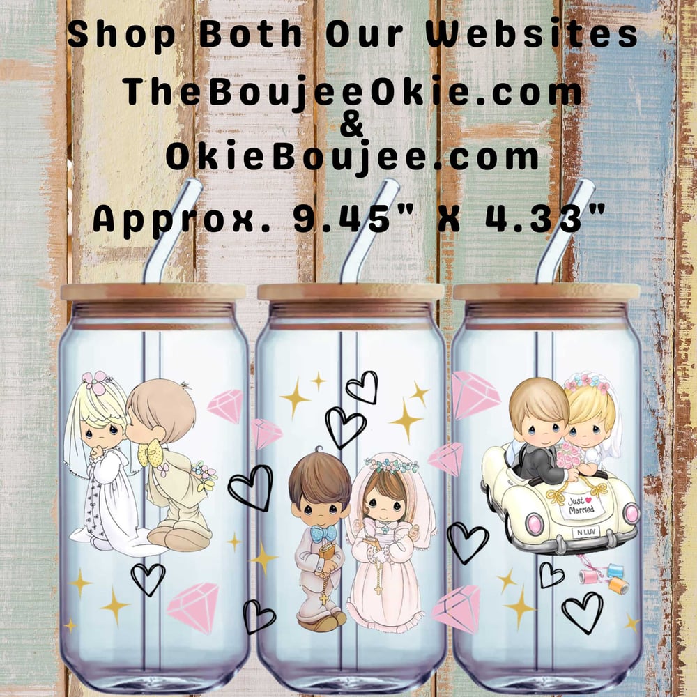 Image of Precious Moments Bride & Groom Double-Sided UV DTF Wrap W0809