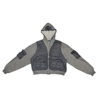 Image 3 of (L) Jerzees Zip Hoodie Vest Edition "D-Grey" 590