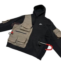 Image 3 of (M) Nike Black Vest Hoodie "BDivine" 592