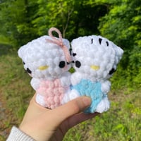 Crochet Hello Kitty and Dear Daniel plushies - set of two🎀💞 