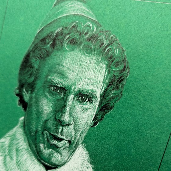 Image of BUDDY THE ELF GREEN SERIES DRAWING STUDY