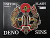 Deno x Sins Tattoo Flash Book + Signed Print