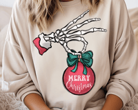MERRY CHRISTMAS SKELETON