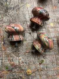 Image 5 of * NEW Hand Marbled wooden hardware / door knobs / draw handles