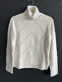 Image 1 of Women’s cream turtle neck 