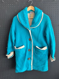 Image 1 of Handmade blue sweater jacket 