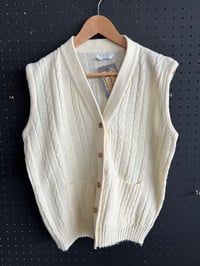 Image 1 of Cream sweater vest 