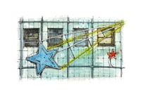Barrowland Ballroom Shooting Star A4 print