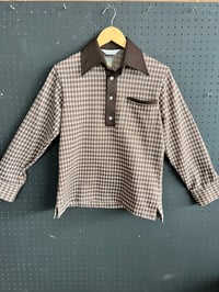 Image 1 of Men’s brown collard long sleeve 