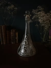 Image 1 of Incroyable carafe en cristal des étains Potstainiers, époque Art Nouveau