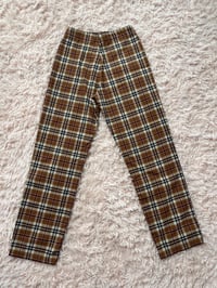 Image 2 of Brown Gingham Pants.