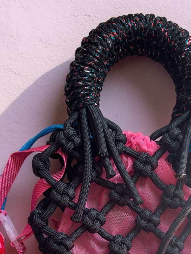 Image of Sunshine Bag- Black/pink