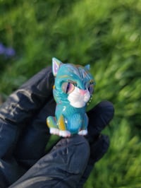 Image 3 of Carnival Blue Kitty Pendant