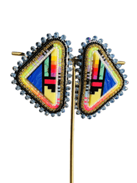 Image 1 of Celestial Luxe Inlay Earrings 