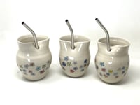 Image 6 of Flower decorated straw cup