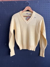 Image 1 of Yellow v neck sweater 