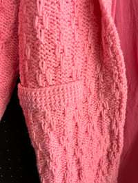 Image 2 of Handmade pink cardigan 