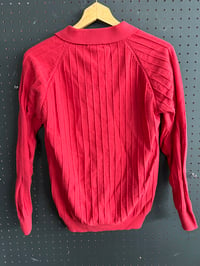 Image 3 of Red collard long sleeve 