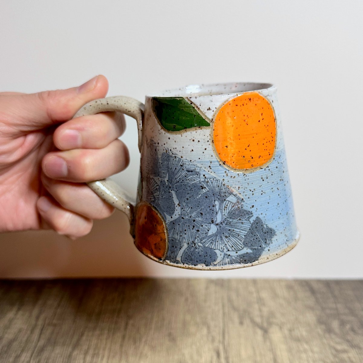 Image of Oranges and Ginkgos Mug