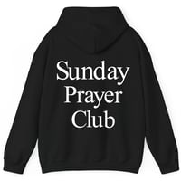 Image 1 of Sunday Prayer Club Hoodie (Black/White)