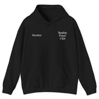 Image 2 of Sunday Prayer Club Hoodie (Black/White)