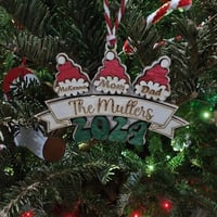 Santa Hat Family Ornament 