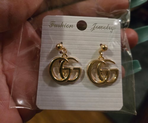Image of Gold Dangle Earrings