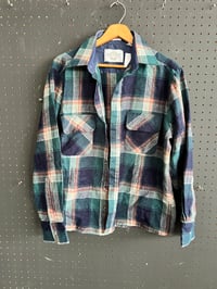 Image 1 of Vintage green flannel 