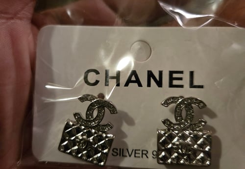 Image of Silver Purse Earrings