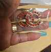 Red Bling Brooch