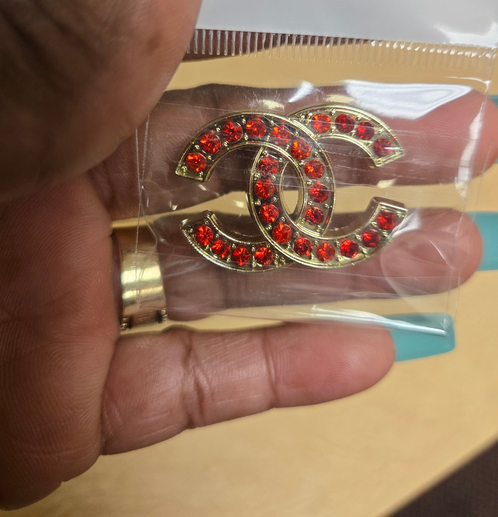 Image of Red Bling Brooch