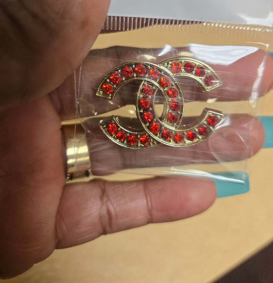 Image of Red Bling Brooch