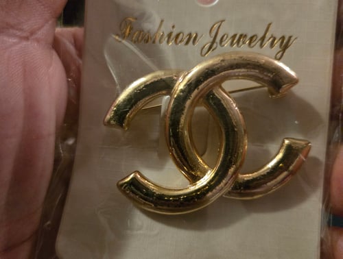 Image of Gold C Brooch