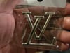 Silver L Brooch