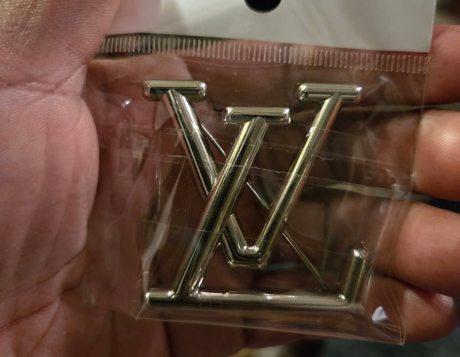 Image of Silver L Brooch