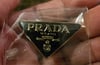 Black & Gold P Brooch