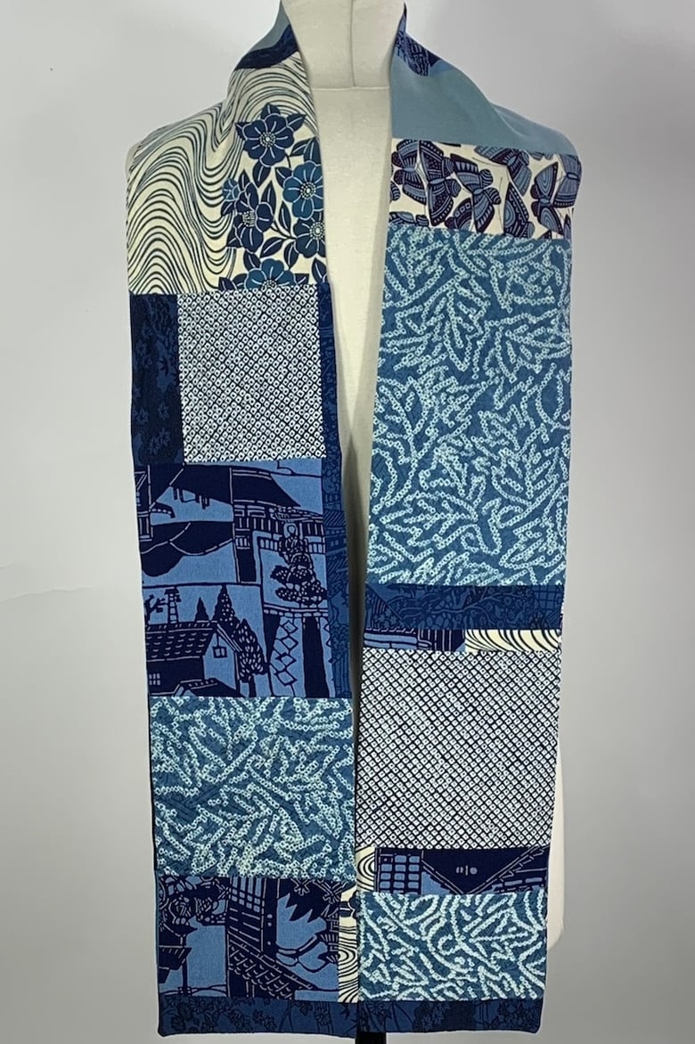 Image of Blue Leaves scarf