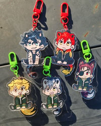 Image 1 of Wagging Windbreaker tail keychains