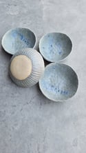 Blue Gray set of small  bowls